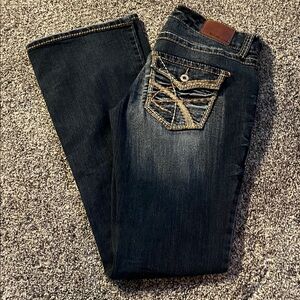 Maurices Boot Cut Low Rise Flap Pocket Jeans Y2K Size 7/8